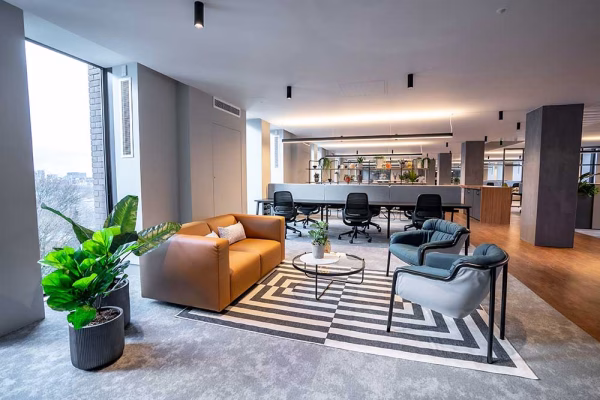 Cornerbock Office Fit-out waiting area
